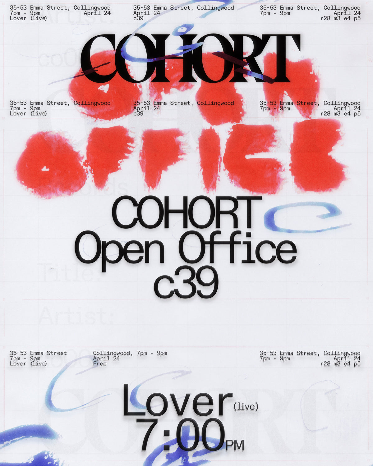 COHORT Open Office poster