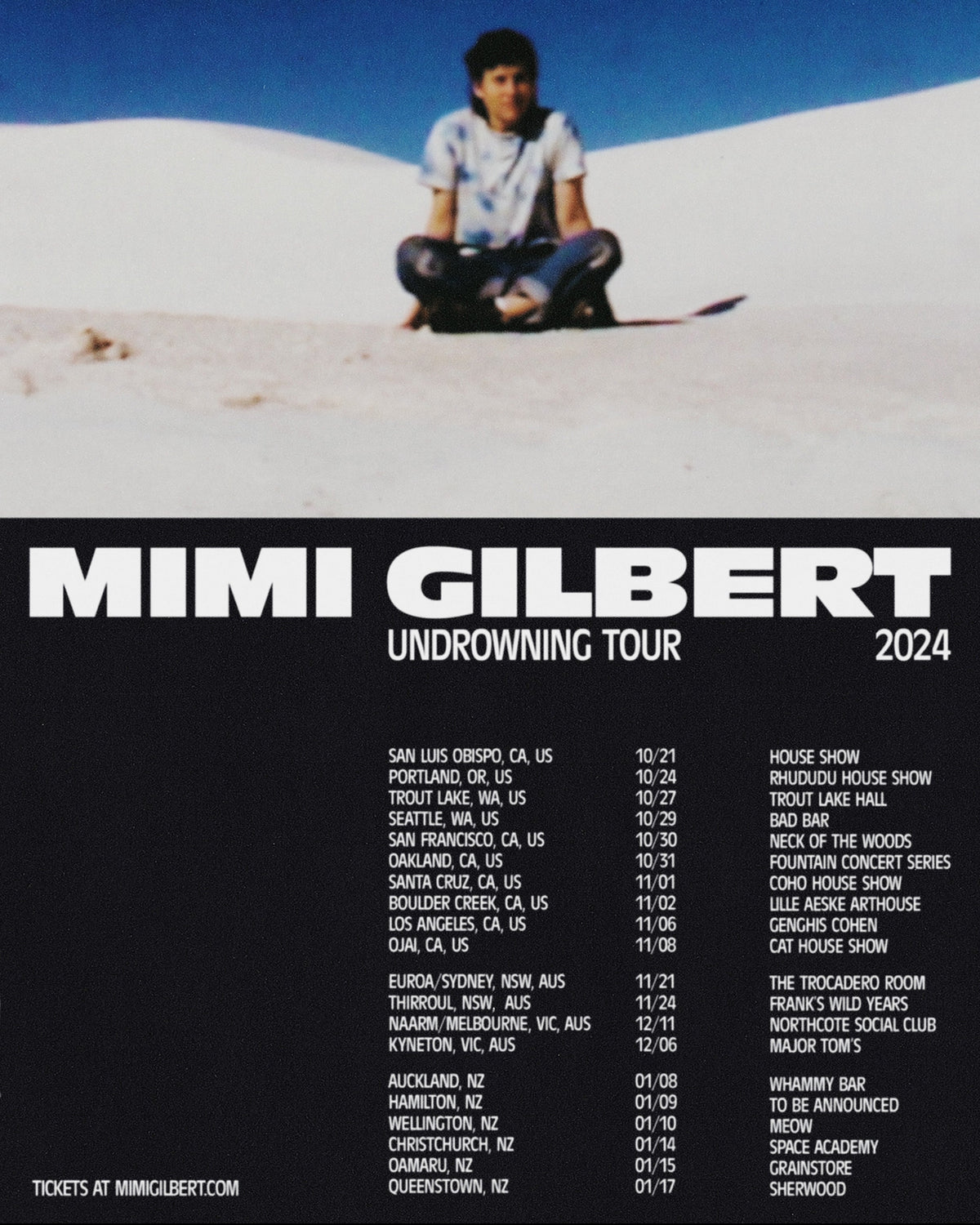 Mimi Gilbert World Tour poster
