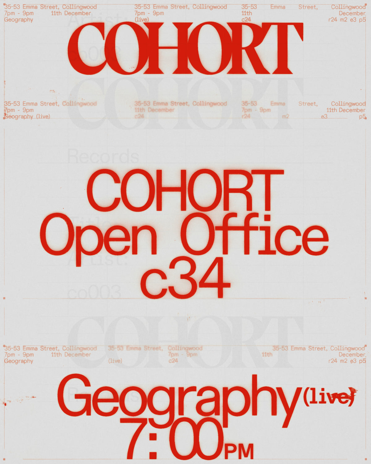 COHORT 34 poster