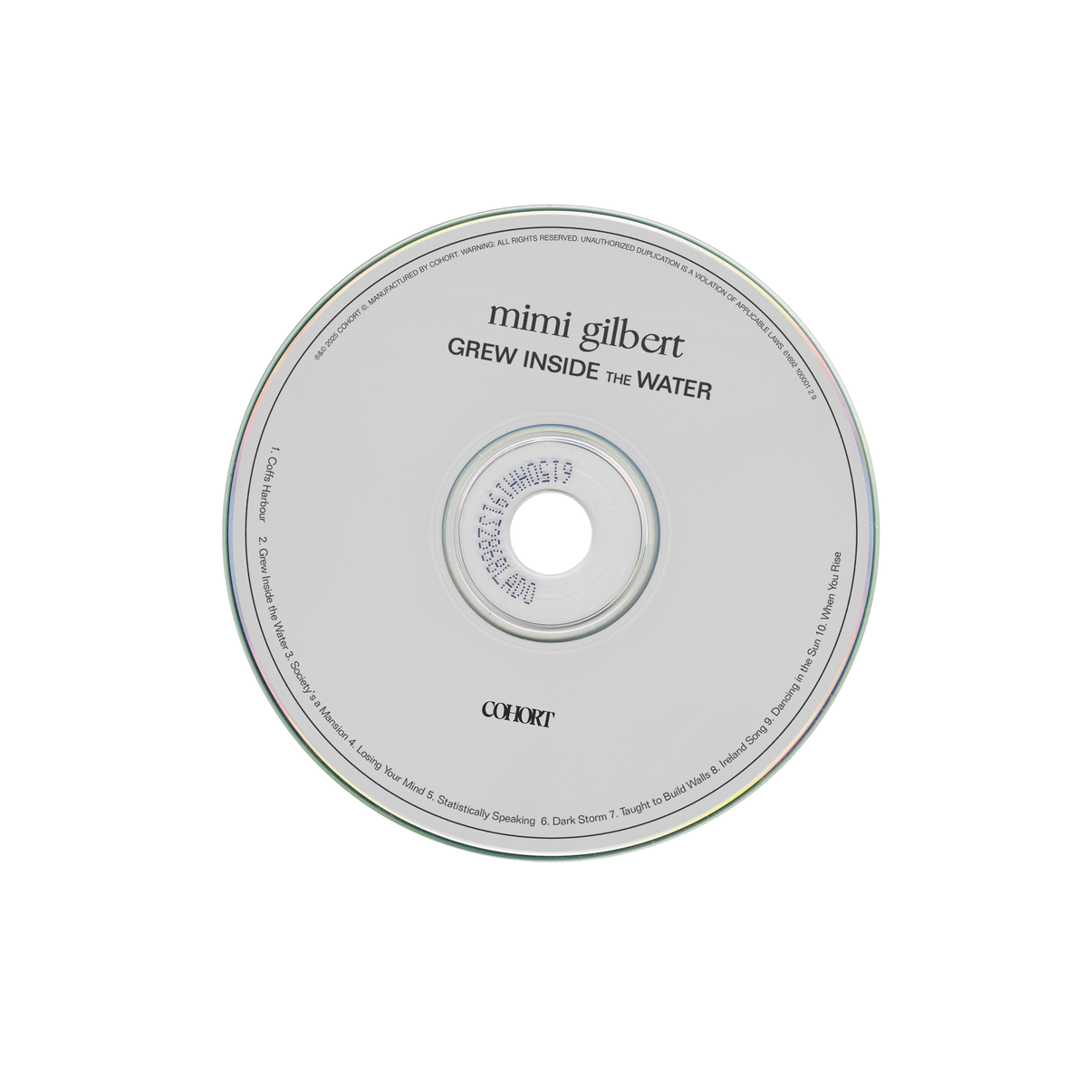 C1: MIMI GILBERT - ‘Grew Inside The Water’ [compact disc]